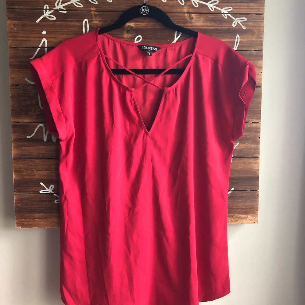 Express Red Women's Top